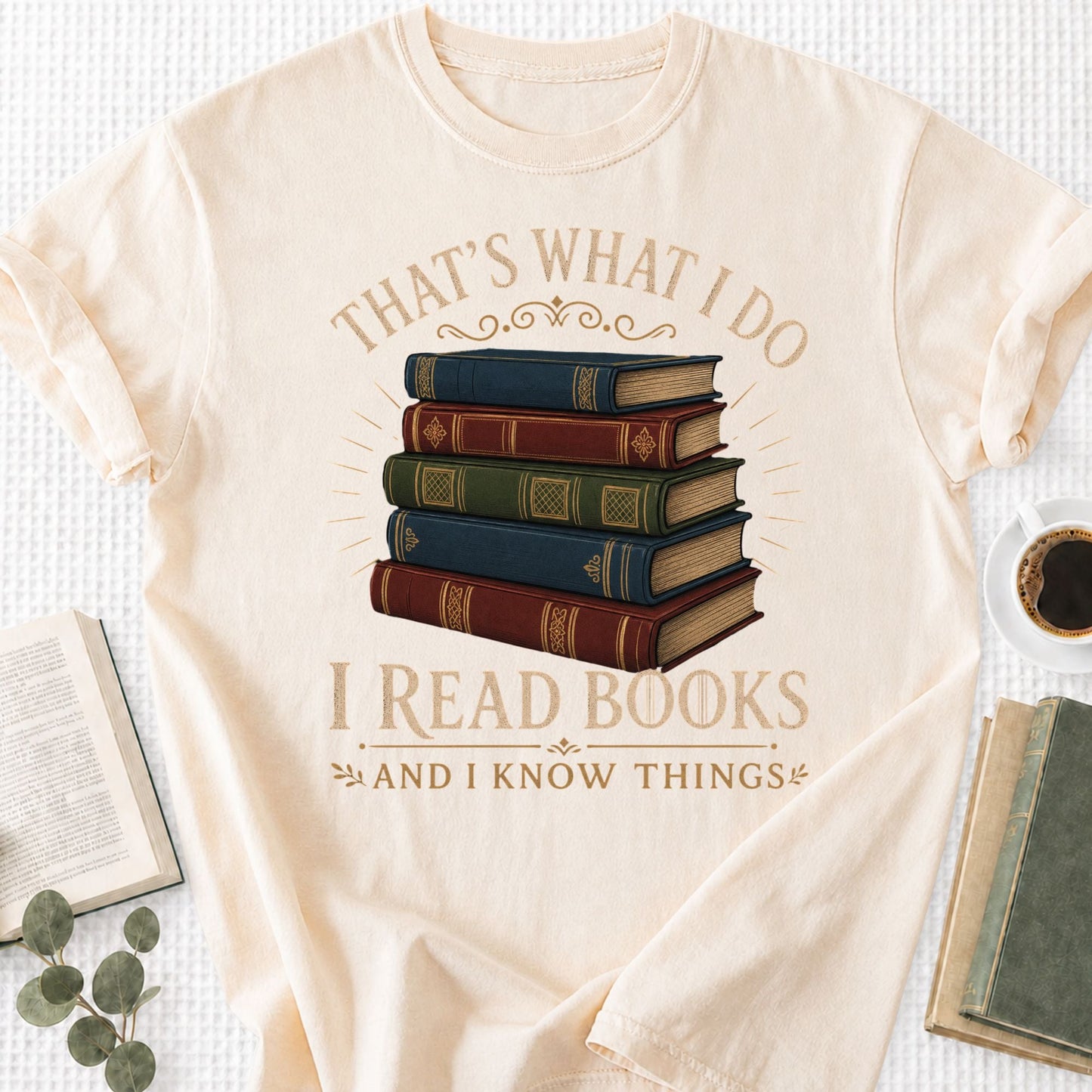 I Read Books And I Know Things Unisex T-Shirt - Book Social Club