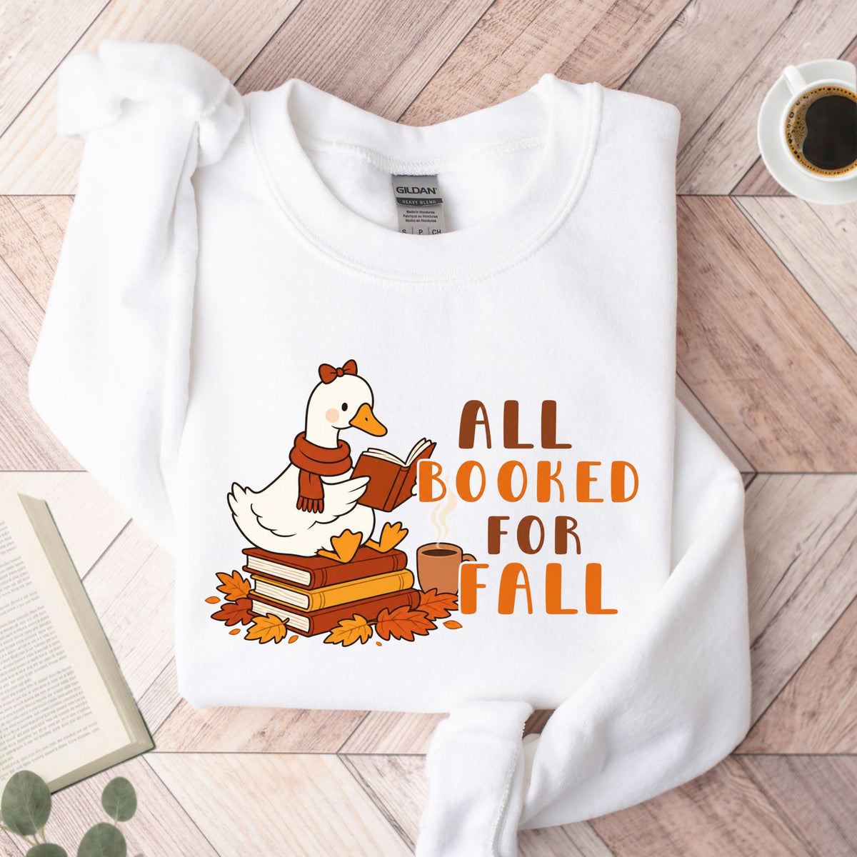 All Booked For Fall Goose Unisex Sweatshirt