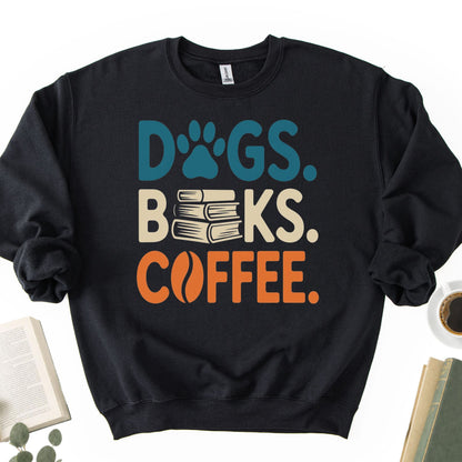 Dogs Books Coffee Unisex Sweatshirt