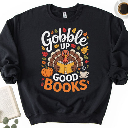 Gobble Up a Good Book Unisex Sweatshirt