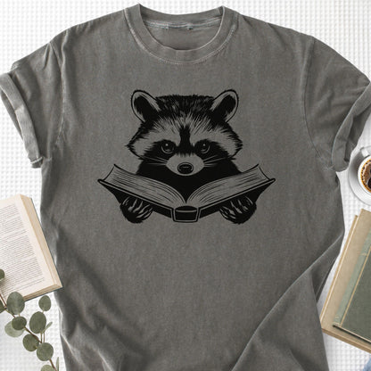 Raccoon Reading Book Unisex T-Shirt