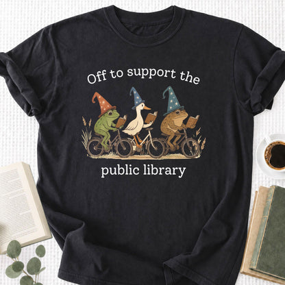 Off To Support The Public Library Unisex T-Shirt