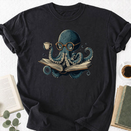 Octopus Reading Unisex T-Shirt