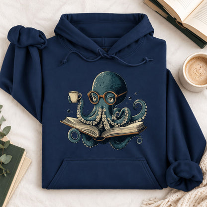 Octopus Reading Hoodie