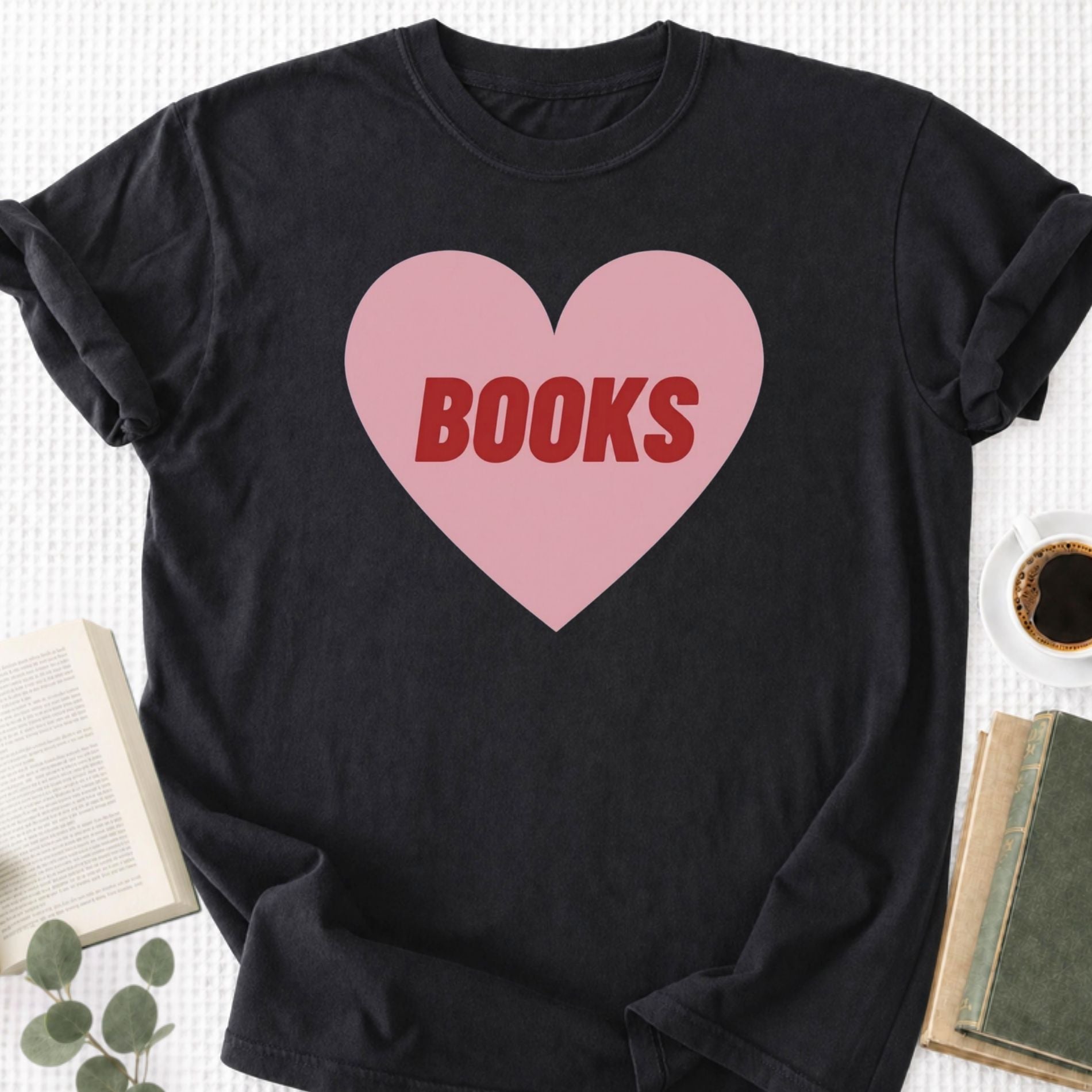 Book Heart Unisex T-Shirt