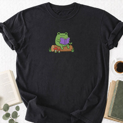 Flog Reading On A Log Unisex T-Shirt