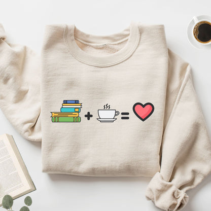 Books Plus Coffee Unisex Sweatshirt