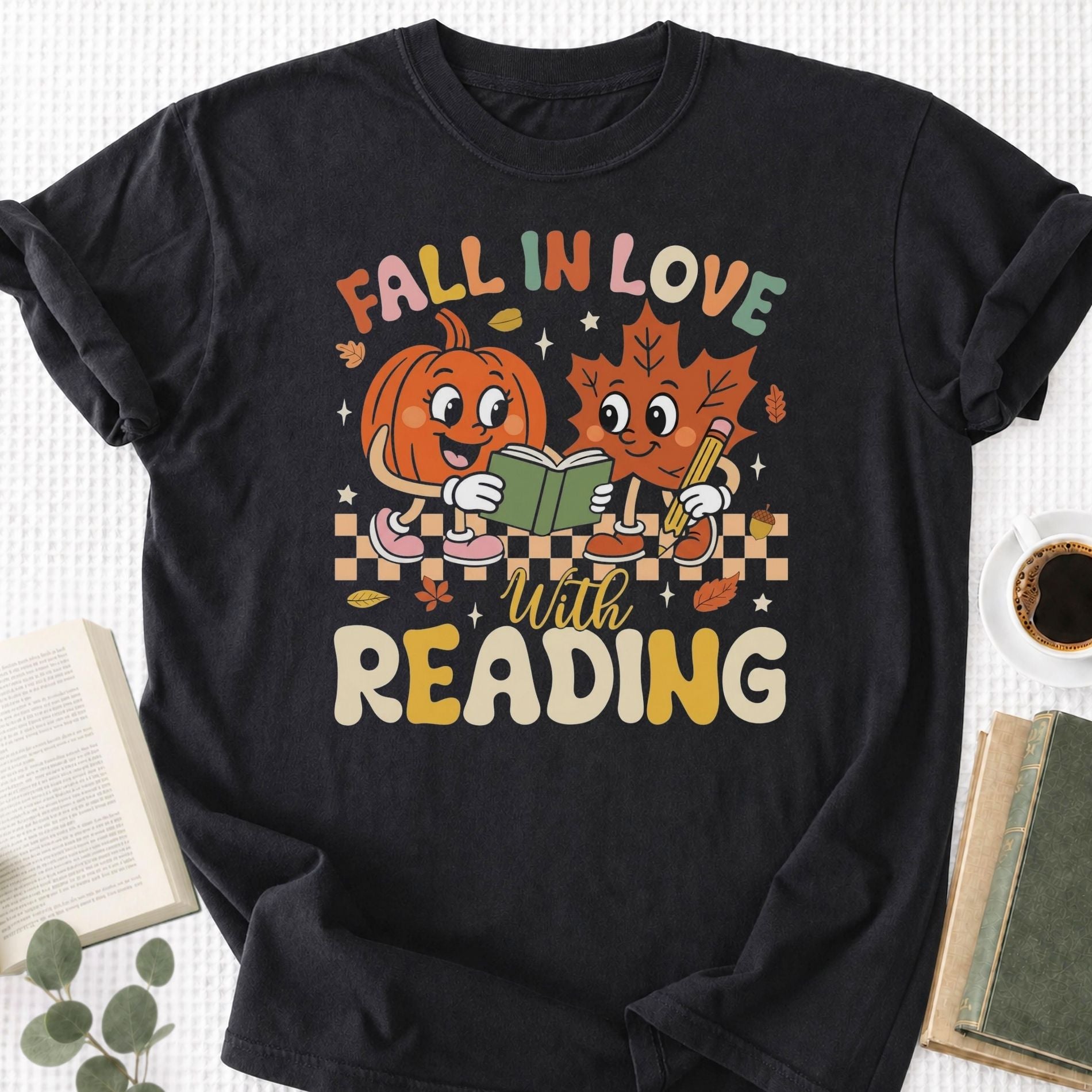 Fall in Love With Reading Unisex T-Shirt
