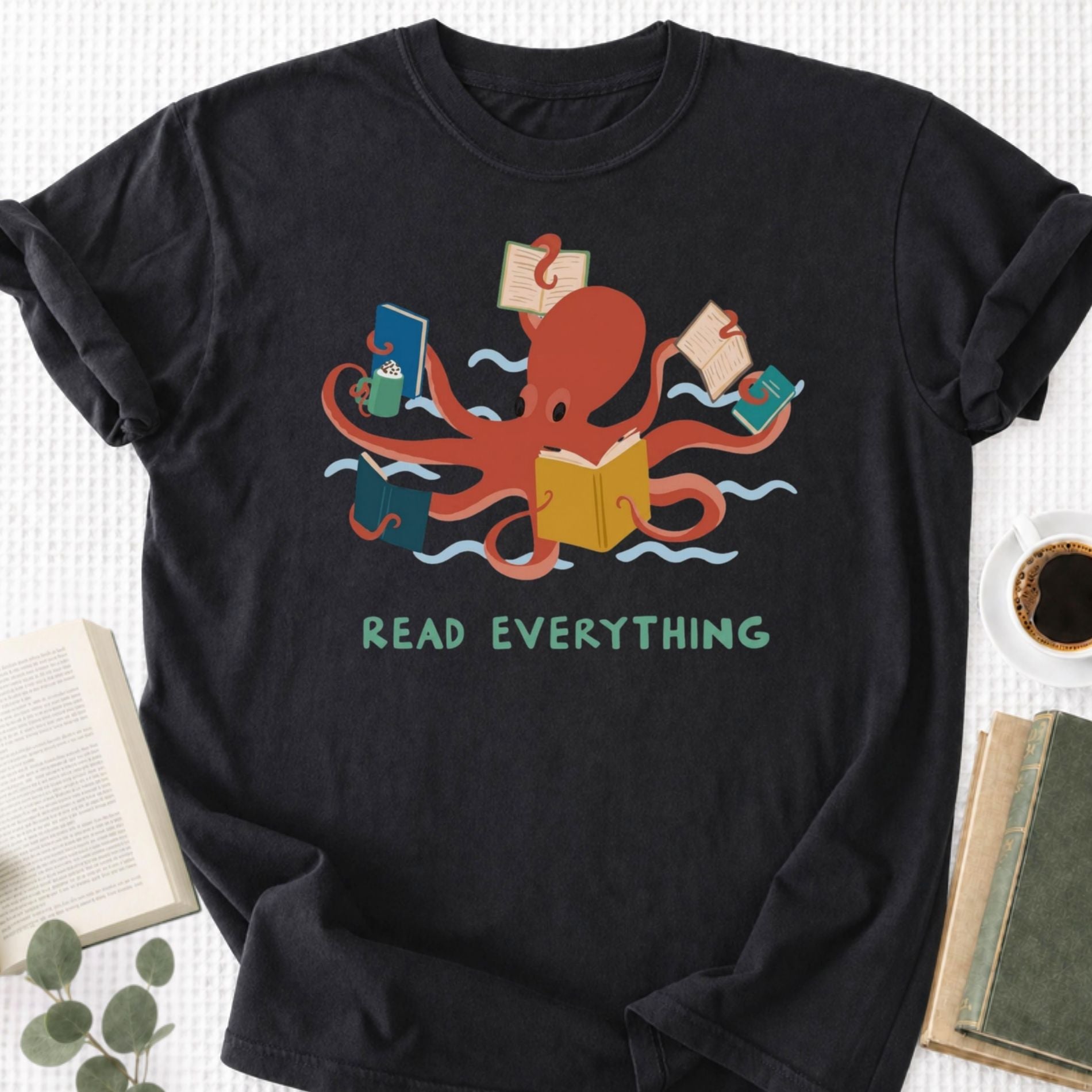 Octopus Read Everything Unisex T-Shirt