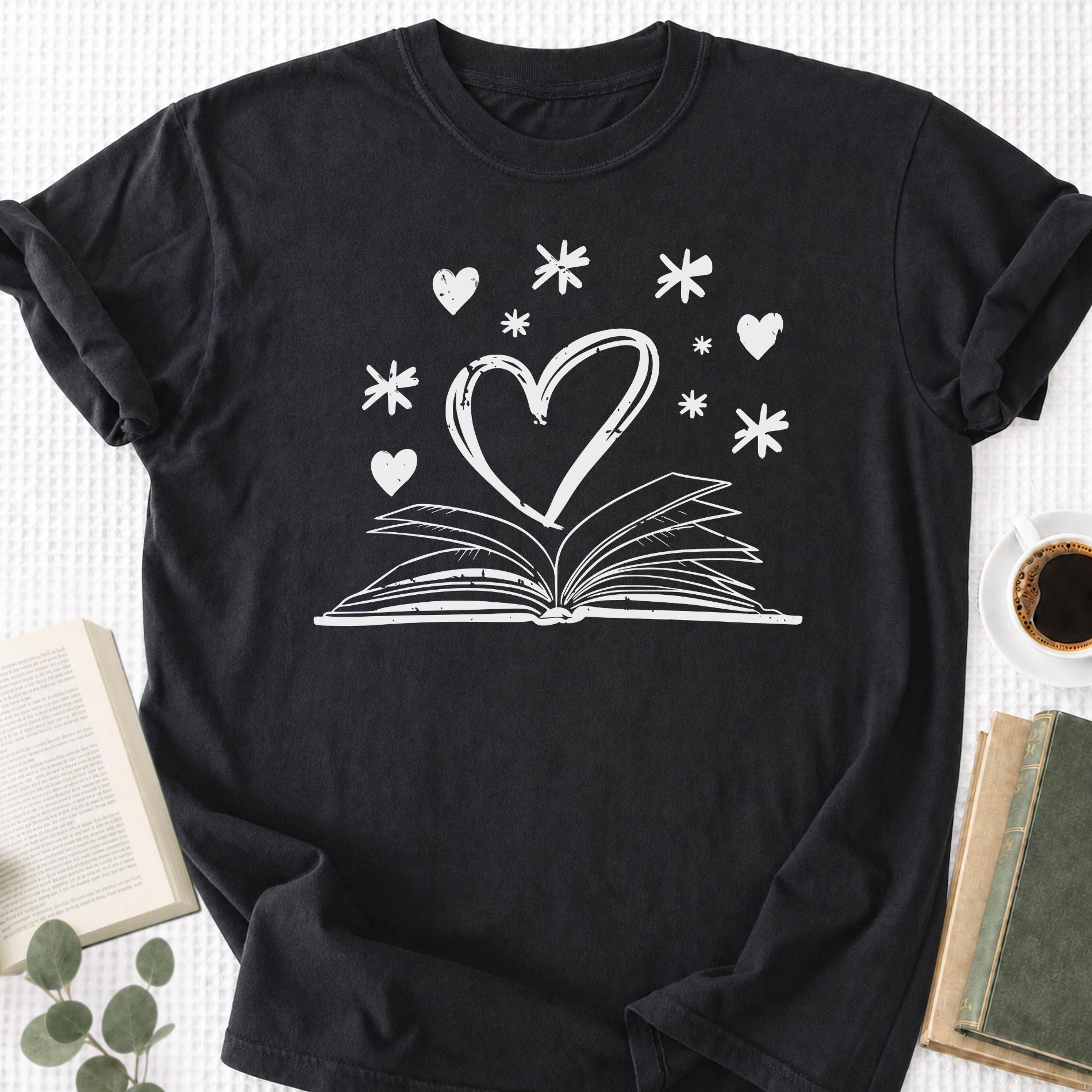 Book Heart Unisex T-Shirt