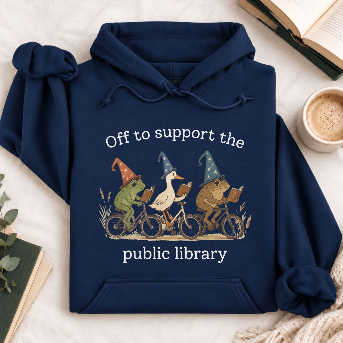 Off to Support the Public Library Hoodie