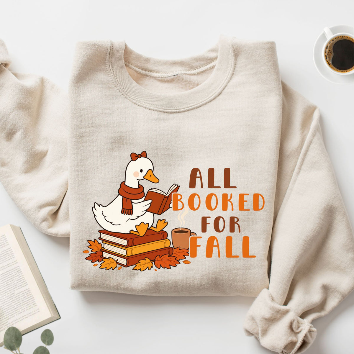 All Booked For Fall Goose Unisex Sweatshirt