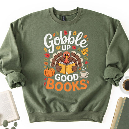 Gobble Up a Good Book Unisex Sweatshirt