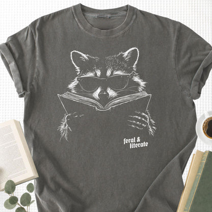 Raccoon Reading Unisex T-Shirt