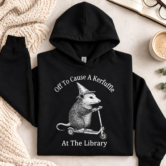 Off To Cause A Kerfuffle At The Library Hoodie