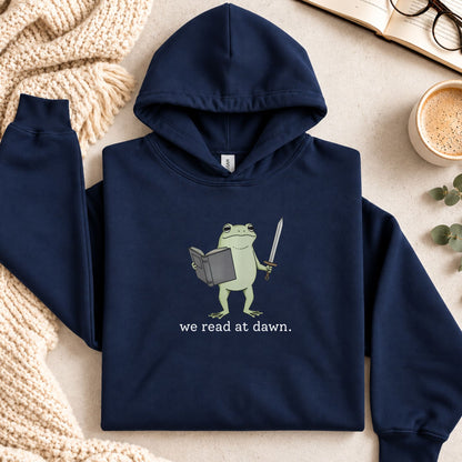 We Read At Dawn Frog Hoodie