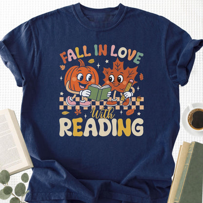 Fall in Love With Reading Unisex T-Shirt