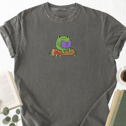 Flog Reading On A Log Unisex T-Shirt