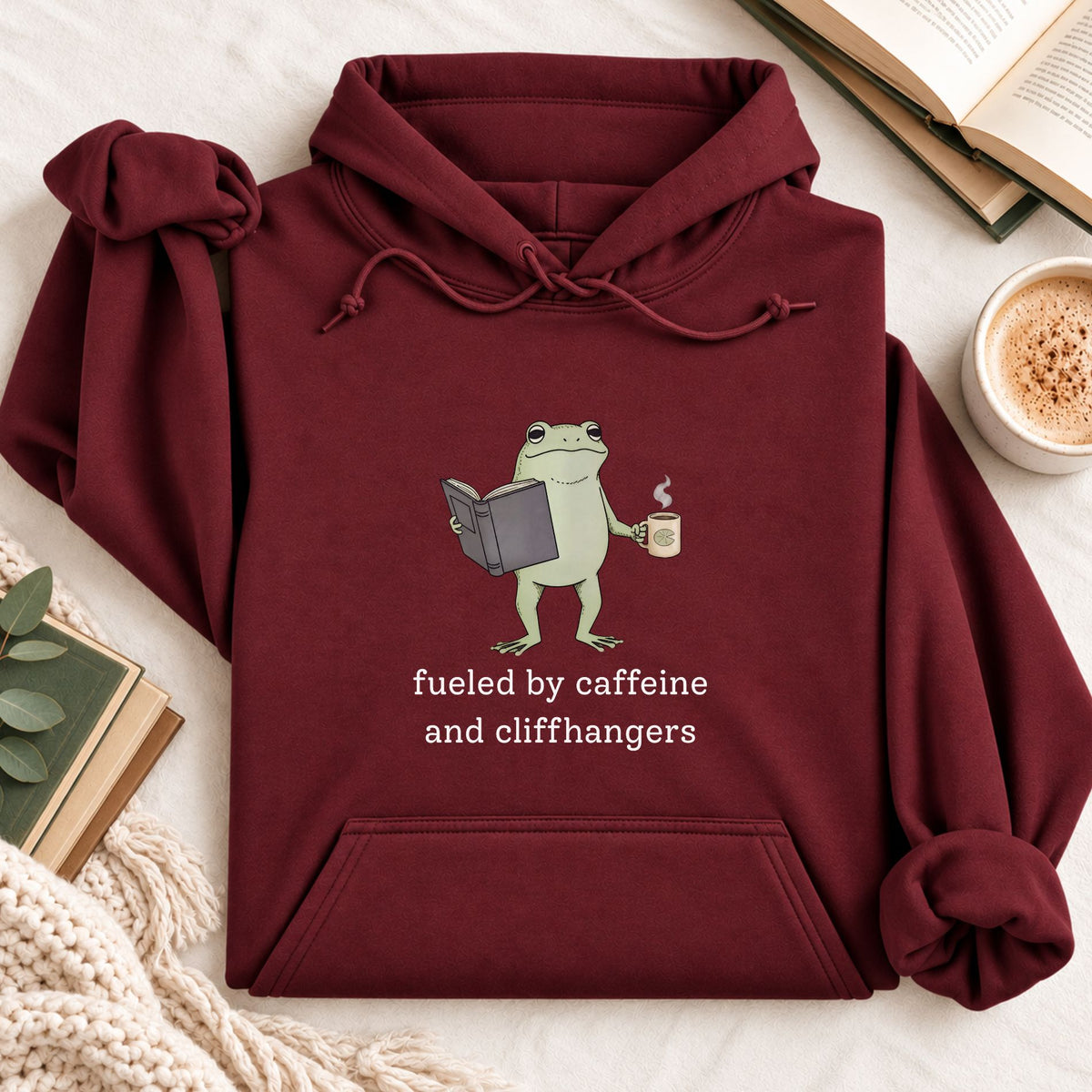 Fueled By Caffeine and Cliffhangers Hoodie