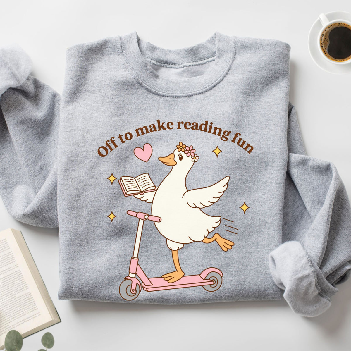 Off To Make Reading Fun Unisex Sweatshirt