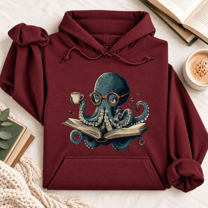 Octopus Reading Hoodie