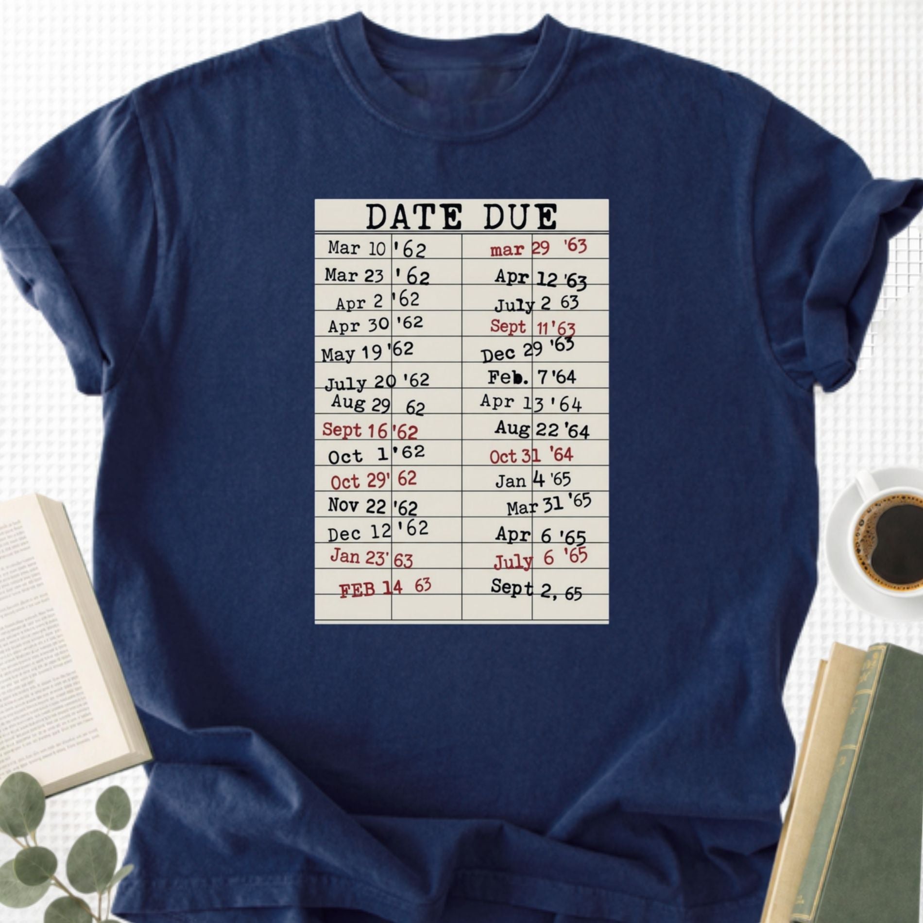Date Due Library Card Unisex T-Shirt