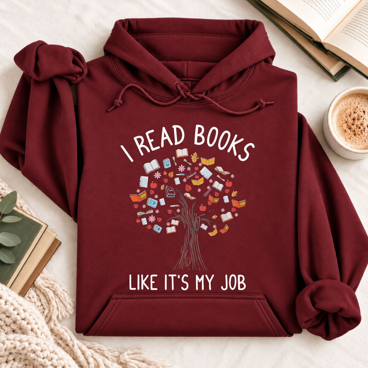 I Read Books Like It's My Job Hoodie