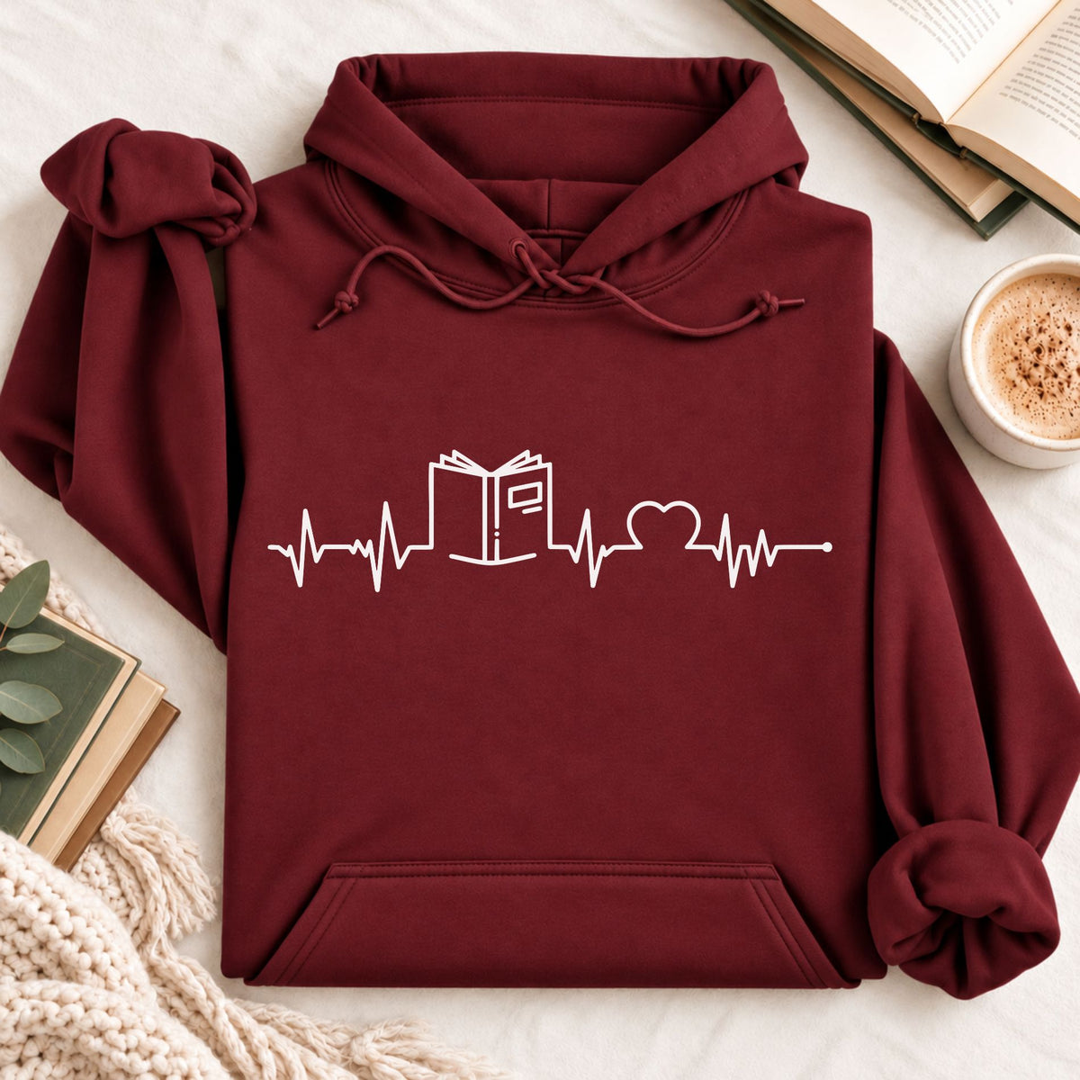 Book in a Heartbeat Hoodie