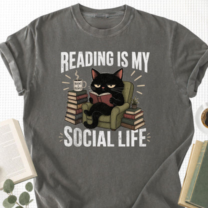 Reading Is My Social Life Unisex T-Shirt