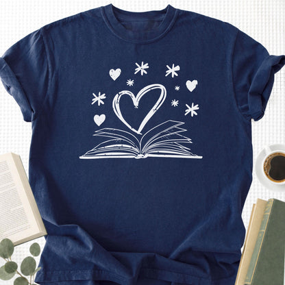 Book Heart Unisex T-Shirt