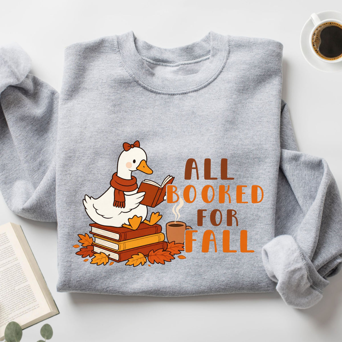 All Booked For Fall Goose Unisex Sweatshirt