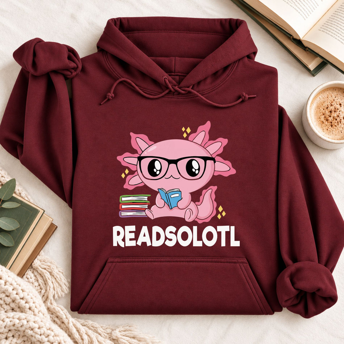 Readsalotl Axolotl Hoodie