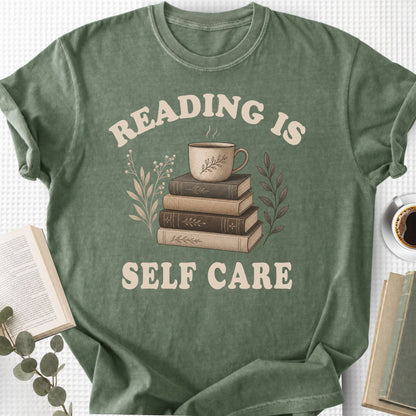 Reading Is Self Care Vintage Unisex T-Shirt