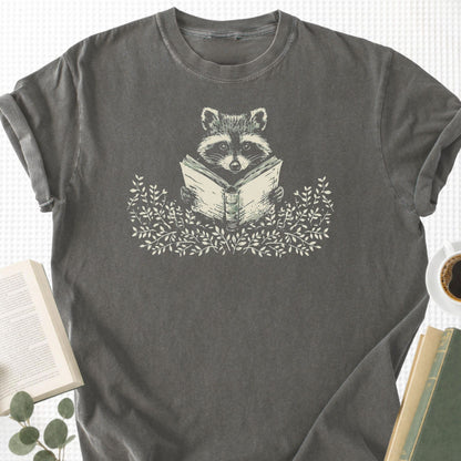 Reading Raccoon Unisex T-Shirt