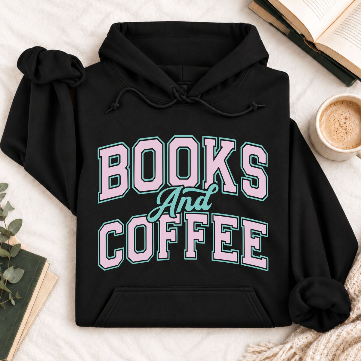 Books and Coffee Hoodie
