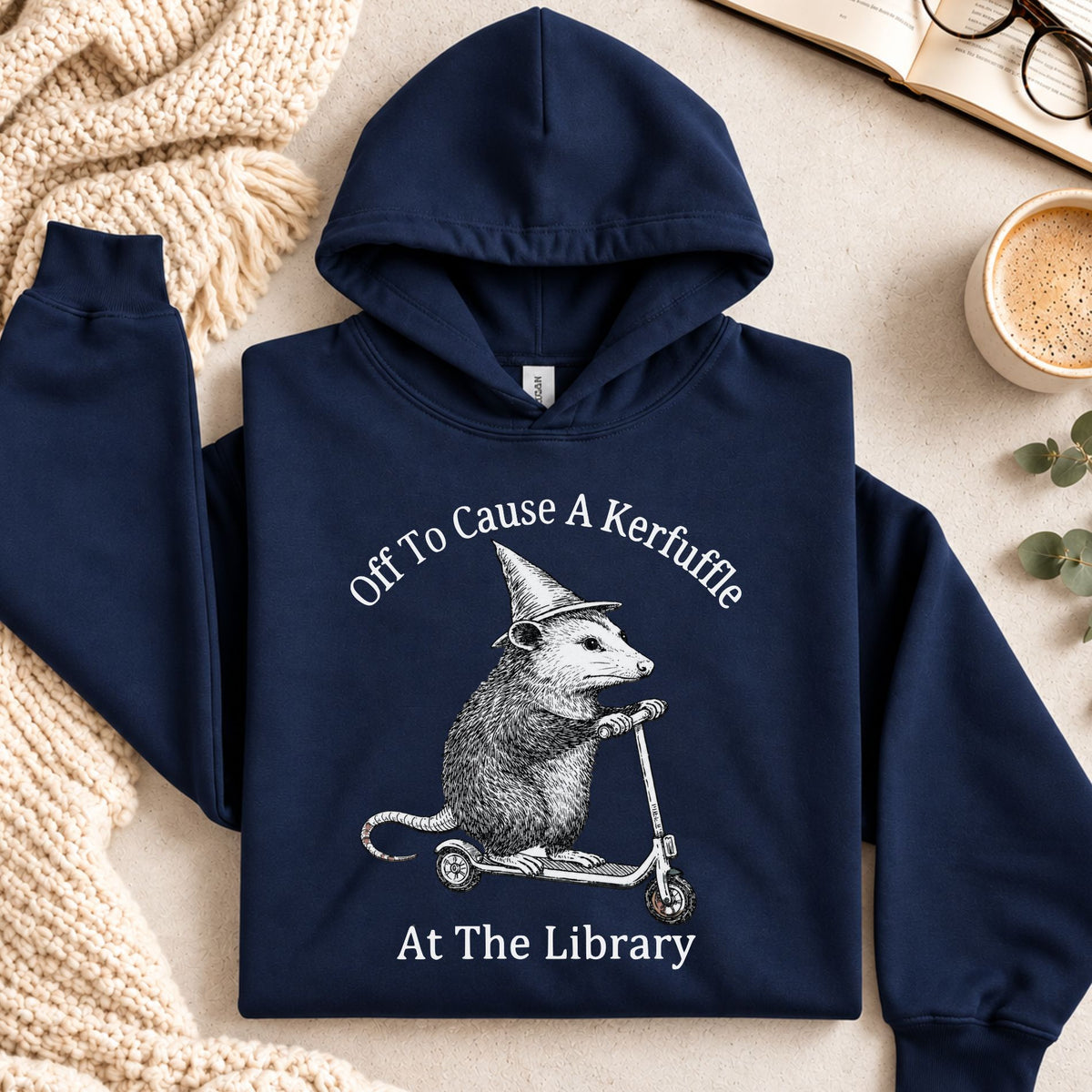 Off To Cause A Kerfuffle At The Library Hoodie