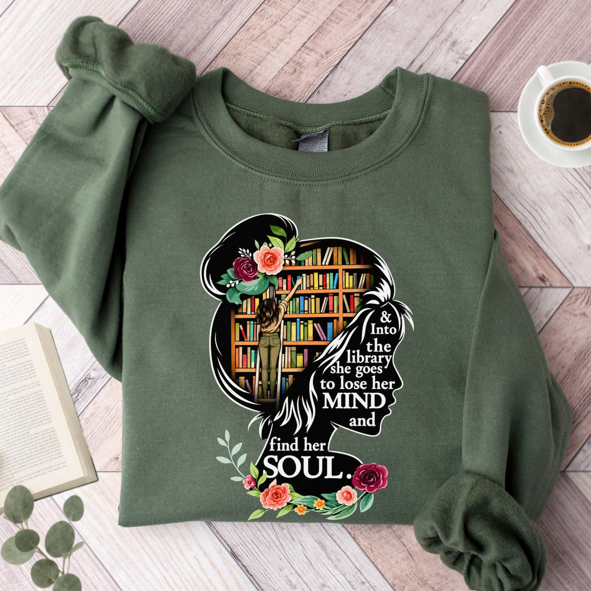 The Book Lover's Library Unisex Sweatshirt