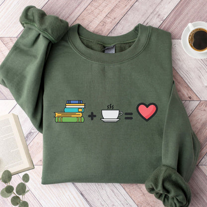Books Plus Coffee Unisex Sweatshirt