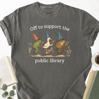 Off To Support The Public Library Unisex T-Shirt