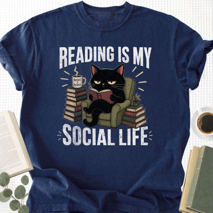 Reading Is My Social Life Unisex T-Shirt