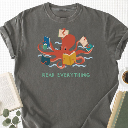 Octopus Read Everything Unisex T-Shirt