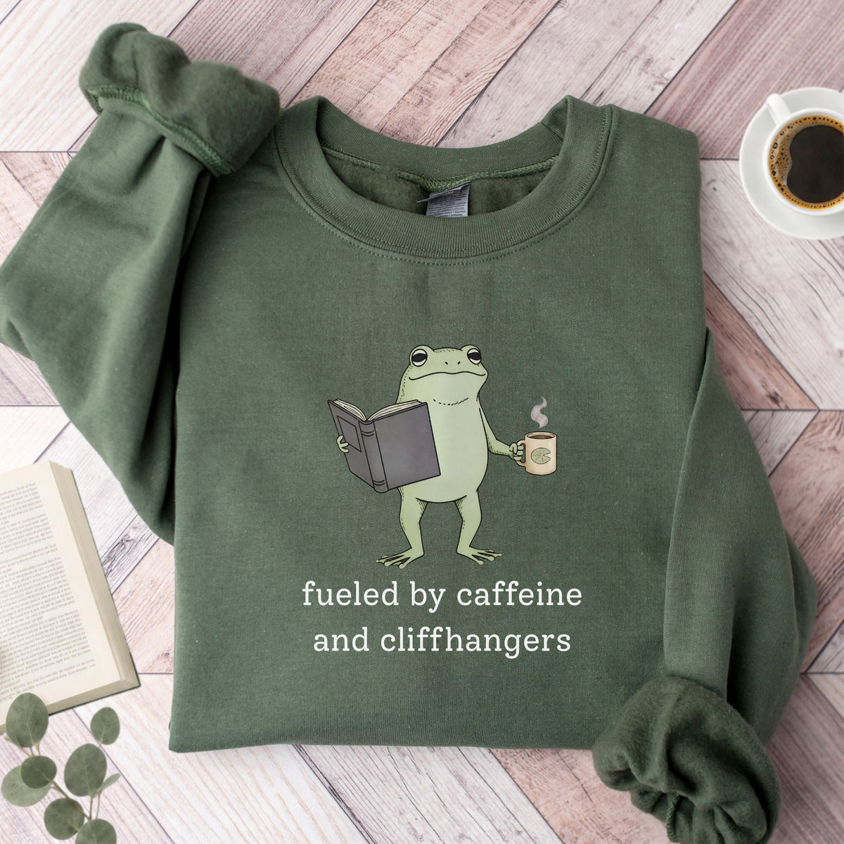 Fueled By Caffeine and Cliffhangers Unisex Sweatshirt