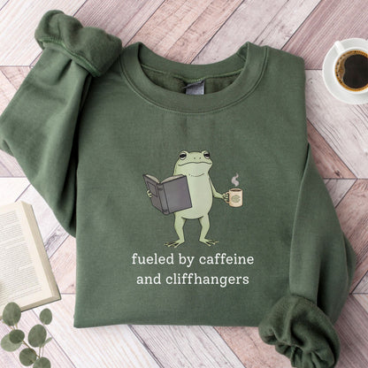 Fueled By Caffeine and Cliffhangers Unisex Sweatshirt