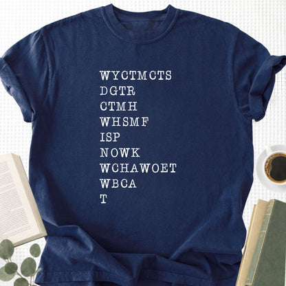 WYCTMCTS DGTS Lyric Initials Unisex T-Shirt