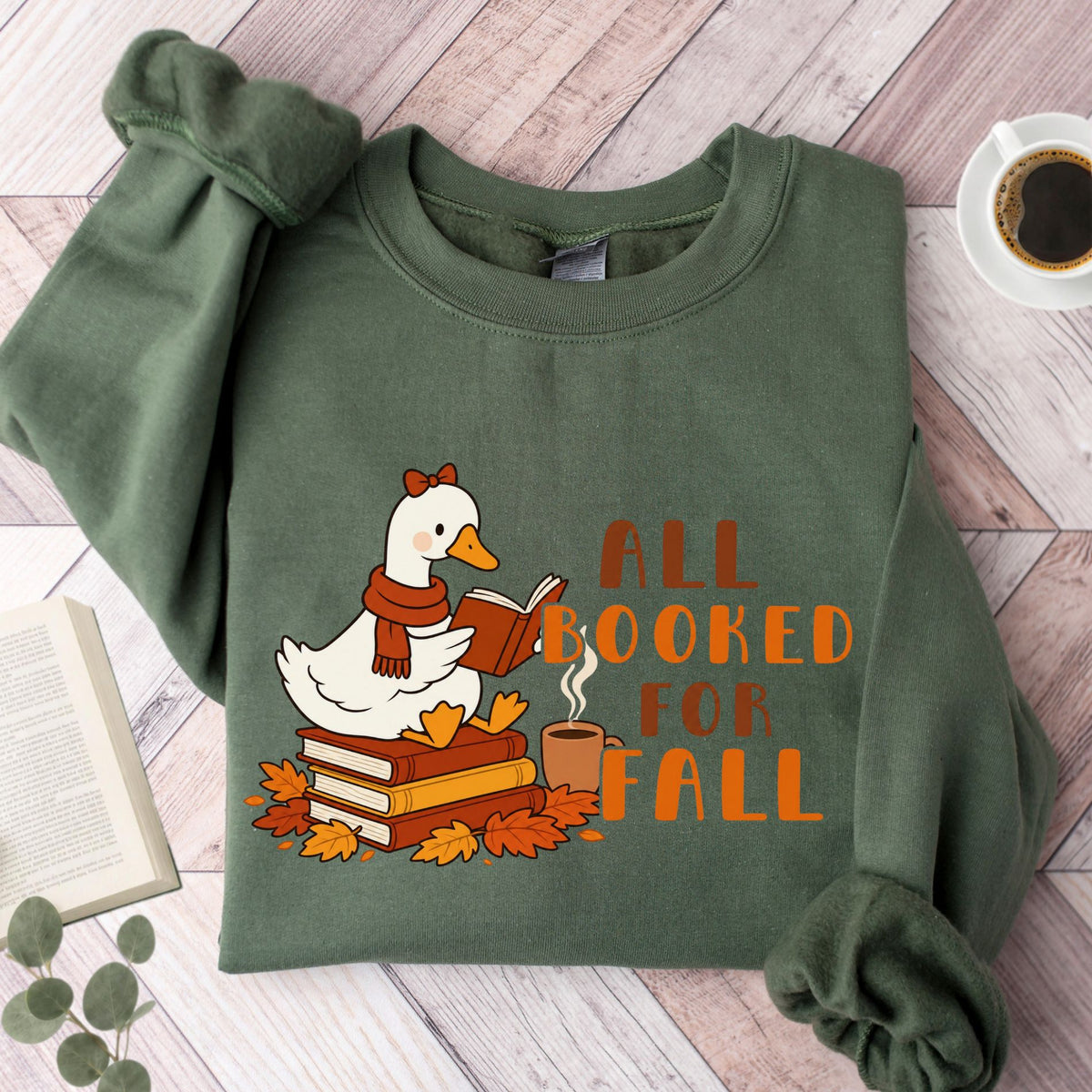 All Booked For Fall Goose Unisex Sweatshirt