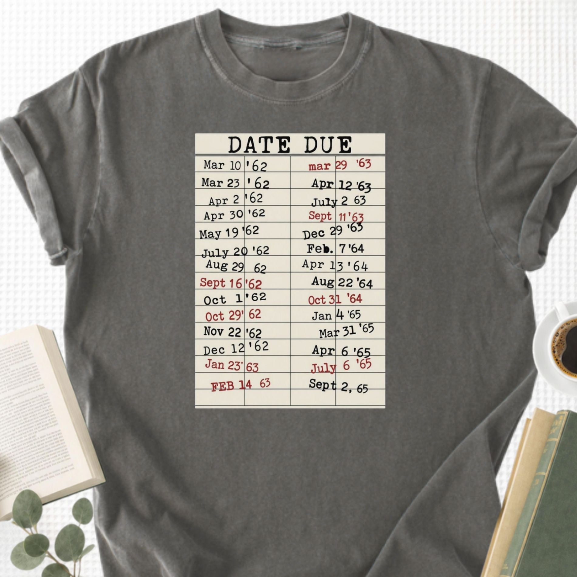 Date Due Library Card Unisex T-Shirt