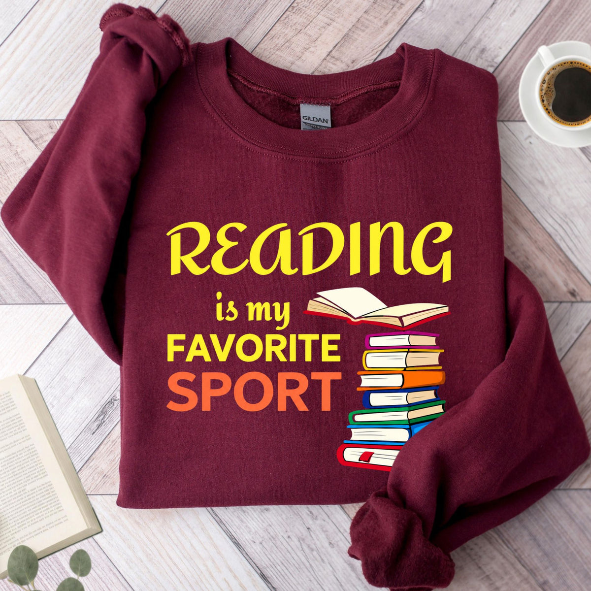 Reading Is My Favorite Sport Unisex Sweatshirt