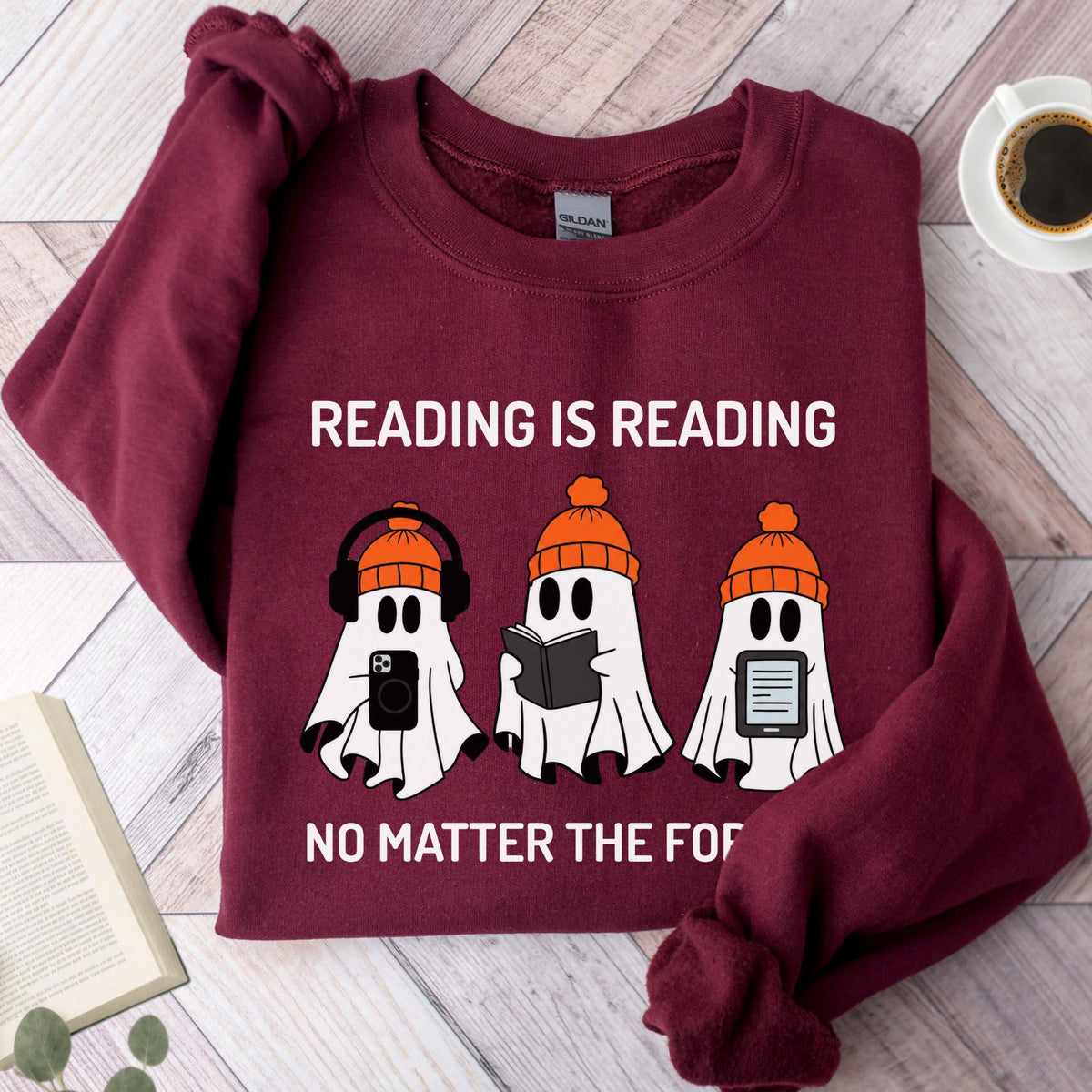 Reading is Reading No Matter The Format Unisex Sweatshirt