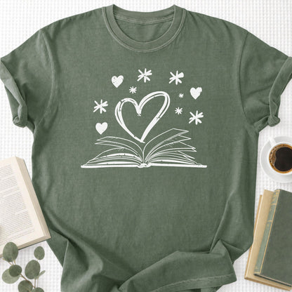 Book Heart Unisex T-Shirt