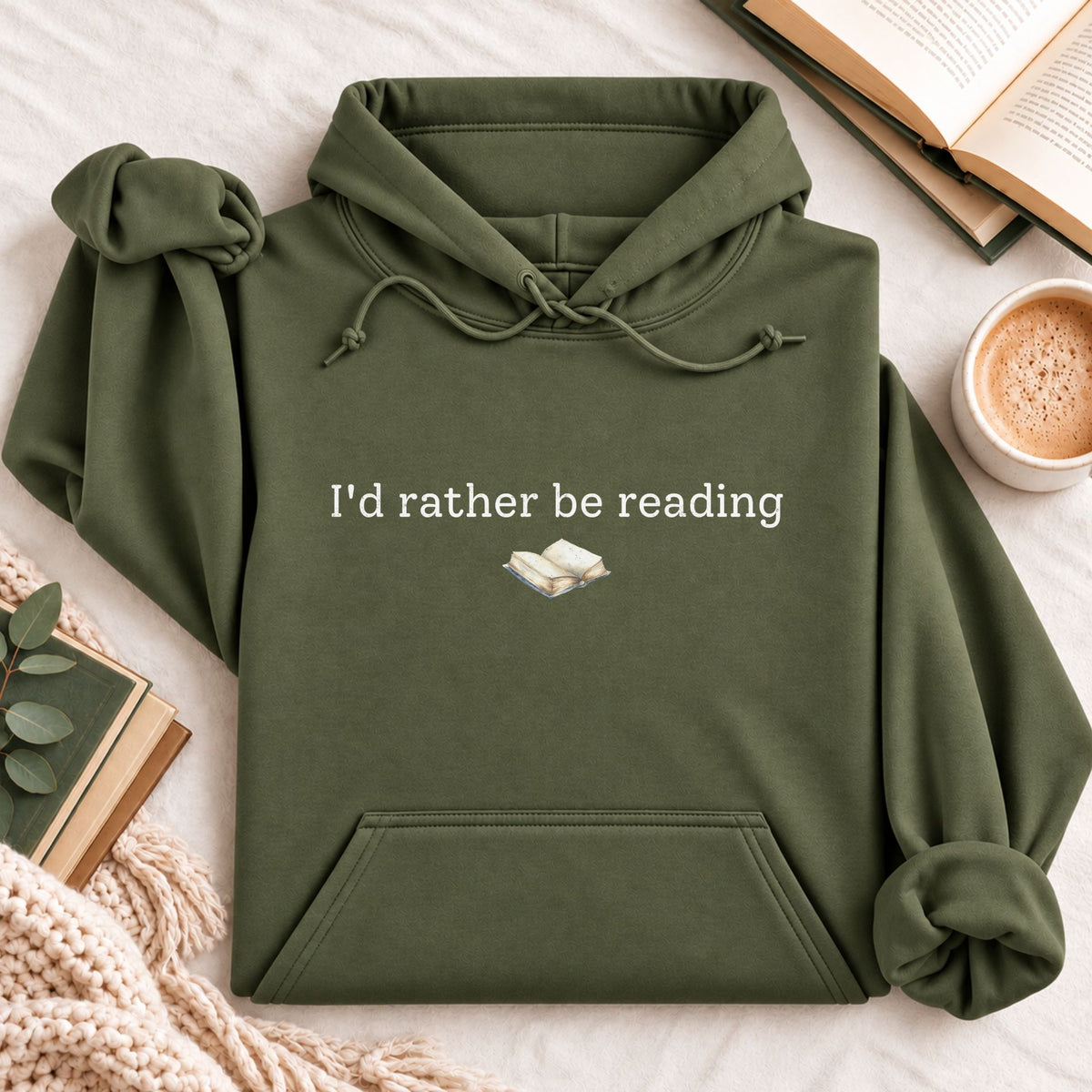 I'd Rather Be Reading Hoodie